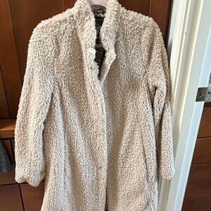 Kenneth Cole New York Cream Teddy Jacket